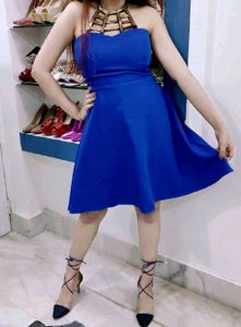 Blue Embellished Dress