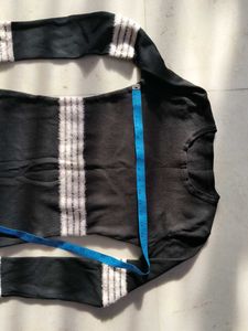 Black &amp; White Mini woollen Dress