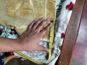 Silk Type Churidar Top Home Made Stitch