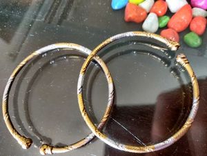 Elegant Dual -Tone Bangles