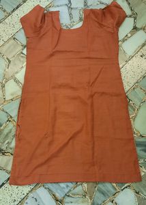 Rust Embroidered Salwar Kameez