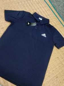 Adidas Navy Blue Polo Shirt