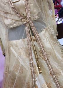 😍Beautiful Golden Blouse Lehenga With Shrug Set🥰