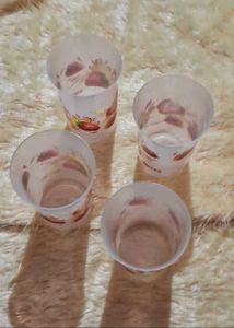 COMBO OF 2, FRUIT PEELER N 4 PIECE GLASS SET