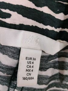 H&amp;M new Zebra Print Wide Leg Pants