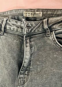 Grey Skinny High Waist Fit Denim Jeans