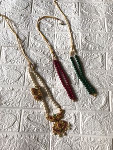 Temple Jewellery With 3 Malas