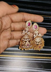 Big One Gram Gold Earrings