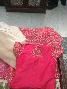 Red Embroidered Blouse