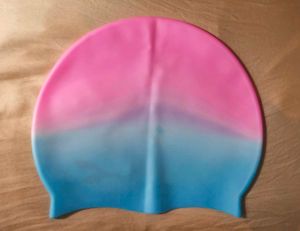 Swim Cap Pink &amp; Blue