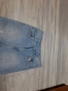 Distressed Light Wash Jeans