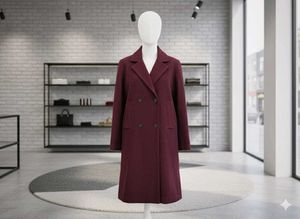 Burgundy Trench Coat