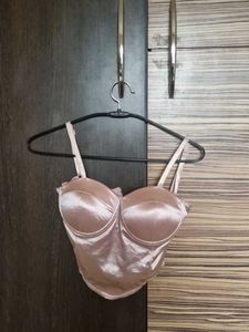 Satin Bustier Corset Top