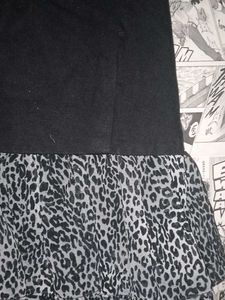 Tiered Animal Print Dress