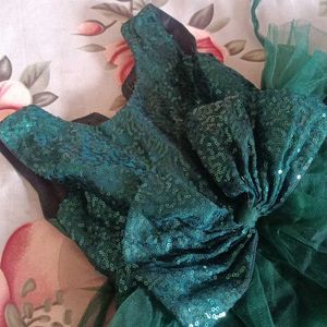 Green Sequin Tulle Dress