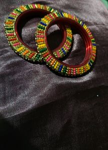 Multicolored Festive Bangles Set