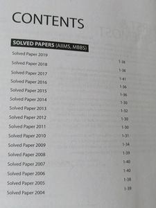 AIIMS Previous Solved Papers