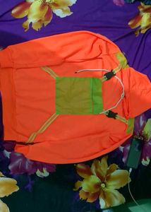 Neon Orange Pullover Hoodie
