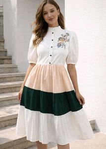 Elegant Pleated Midi Dress