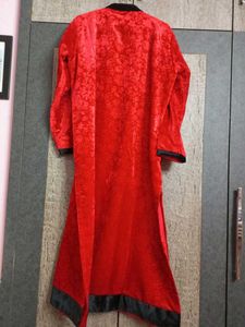 Red Velvet Kurta