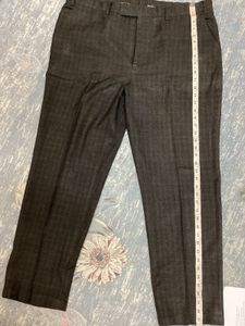 Men's brown Patterned Trousers