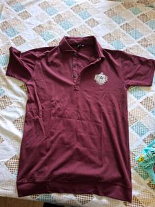 Maroon Polo Party T-Shirt for boys