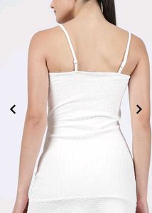 Chic White Cutout Bodycon Dress SIZE :- M
