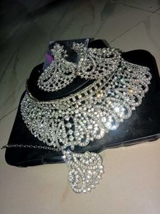 Sparkling Silver Statement Earrings
