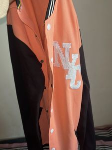 Peach Varsity Jacket