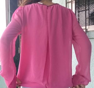 Pink Long Sleeve Top