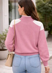 Pink Turtleneck Sweater