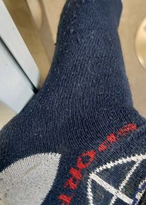 Worn Navy Socks