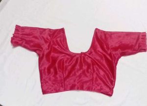 Pink Saree &amp; Blouse Set