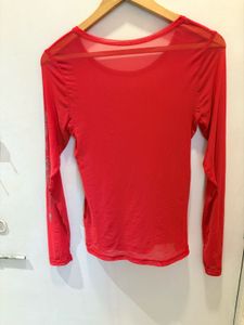 Beautiful Red Mesh Top