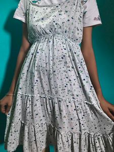 White One Piece Dress , Western Wear