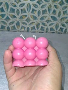 Homemade Bubble candle.