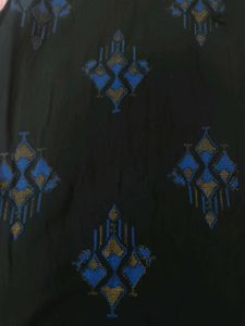 Black Printed Kurta