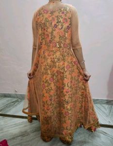 Full Gown With Net Jacket