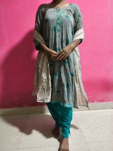 Cotton Embroidery Kurta Set