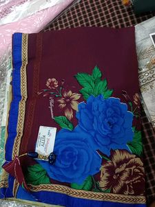 Elegant Floral Print Saree