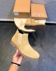 Zara Suede Chelsea Boots