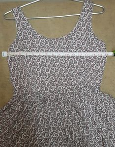 Pink Floral Print Frock.