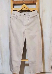 Light Brown Cotton Paint Waist Size-30