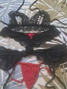 Garter  Belt  Bra Panty  Imported Fabric  Combo
