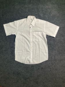 Men&#39;s White Short Sleeve Shirt
