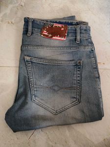 Stylish Blue Denim Jeans 4pic