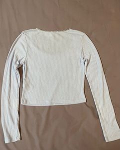 H&amp;M Viral Lace Top Blue