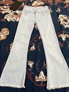 Faded Blue Bootcut Jeans