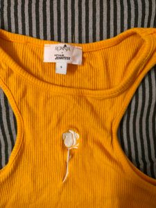 Cute Orange Crop Top