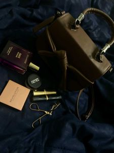 Brown Handbag 🚫 Only Not The Make-up Products